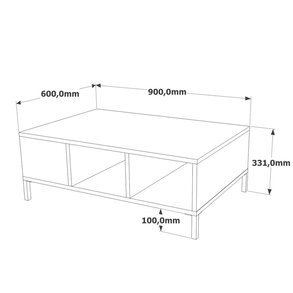 Tables Basses Rl2-Aa - Pin Atlantique / Anthracite