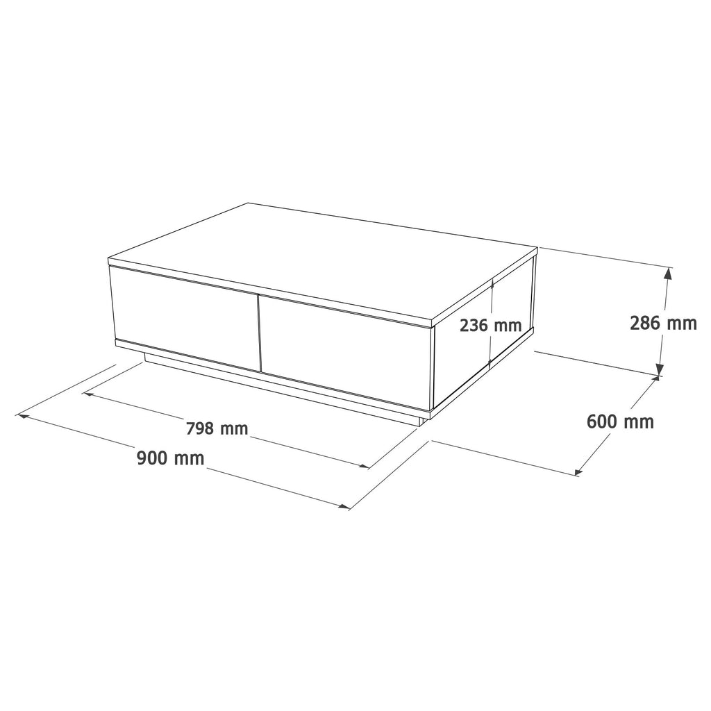 Tables Basses Fr14-Aw - Pin Atlantique / Blanc