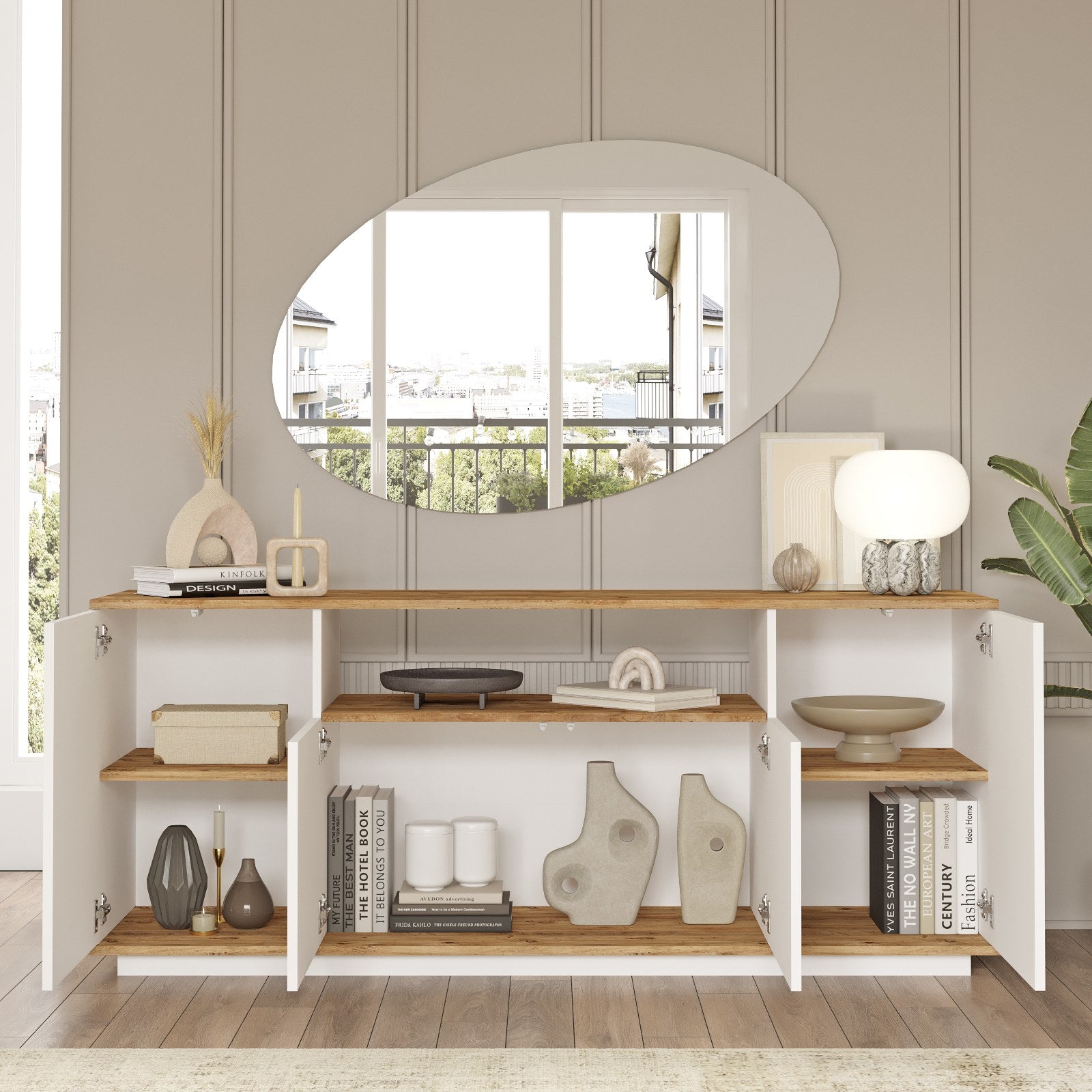 Ensembles De Meubles De Salon Fr19-Aw - Pin Atlantique / Blanc