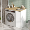 Meubles De Salle De Bain Sa1-Wk - Noyer / Blanc