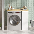 Meubles De Salle De Bain Sa1-Wk - Noyer / Blanc