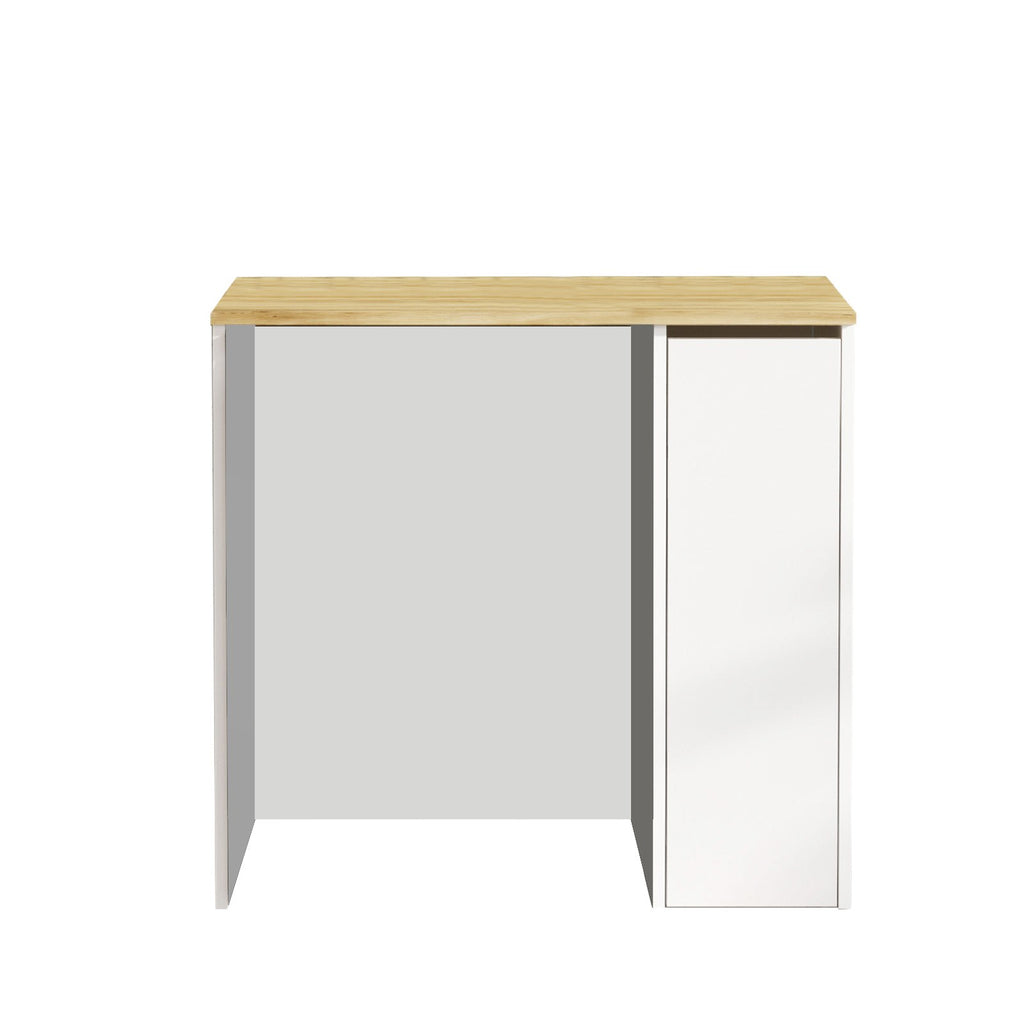 Meubles De Salle De Bain Sa1-Wk - Noyer / Blanc