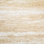 Helios - Aparador de 3 puertas con tapa efecto travertino - Madera clara y travertino