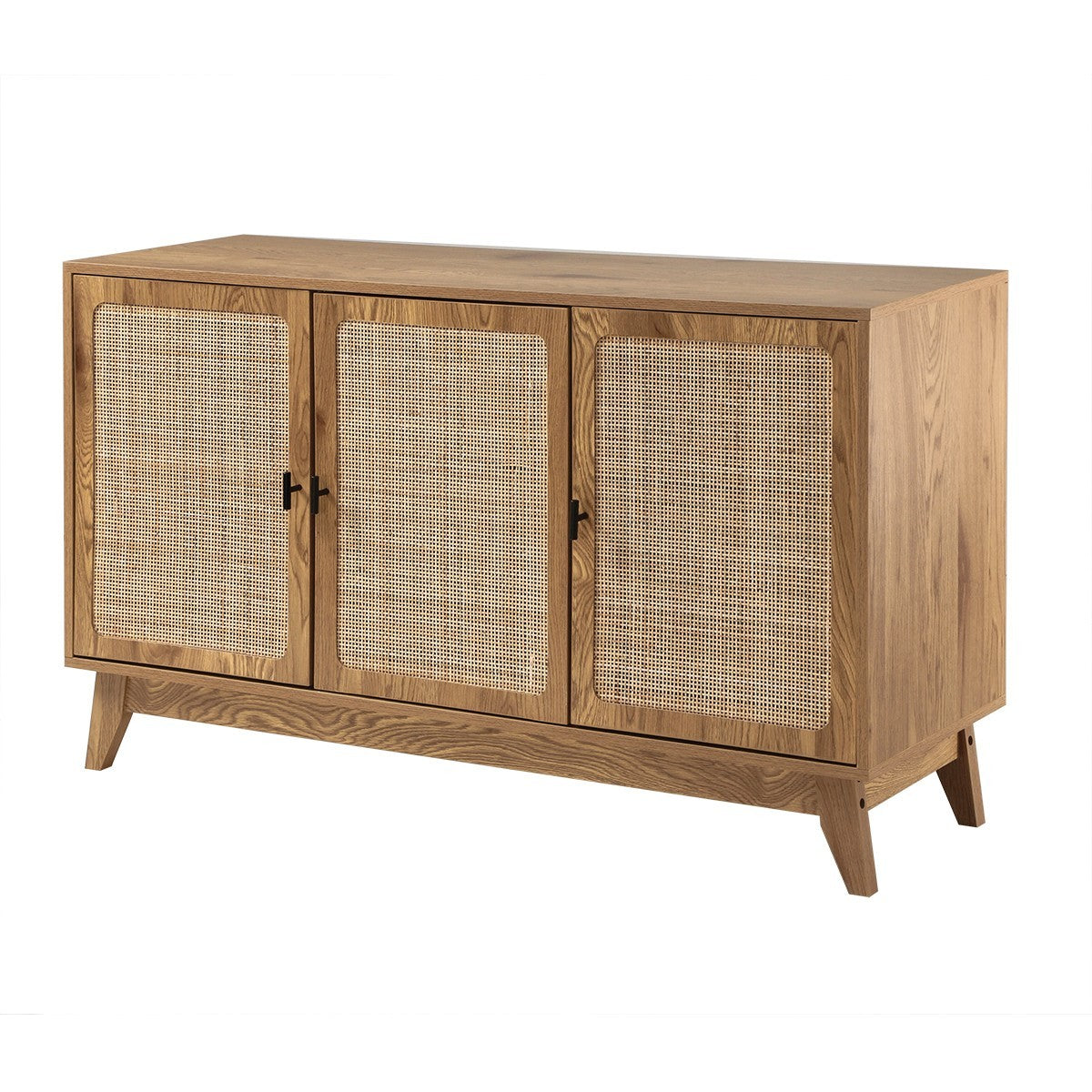 Alia - Aparador de 3 puertas - Ratán natural