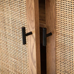 Alia - Aparador de 3 puertas - Ratán natural