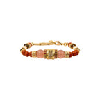 Tiki Adjustable Flexible Bracelet - Terracotta Pink