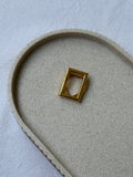 Anillo Bufanda Vintage - Marco Geométrico Dorado