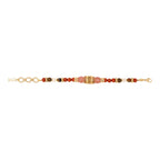 Tiki Adjustable Flexible Bracelet - Terracotta Pink