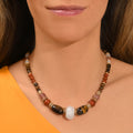 Tiki Adjustable Necklace - Terracotta Pink