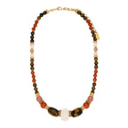 Tiki Adjustable Necklace - Terracotta Pink