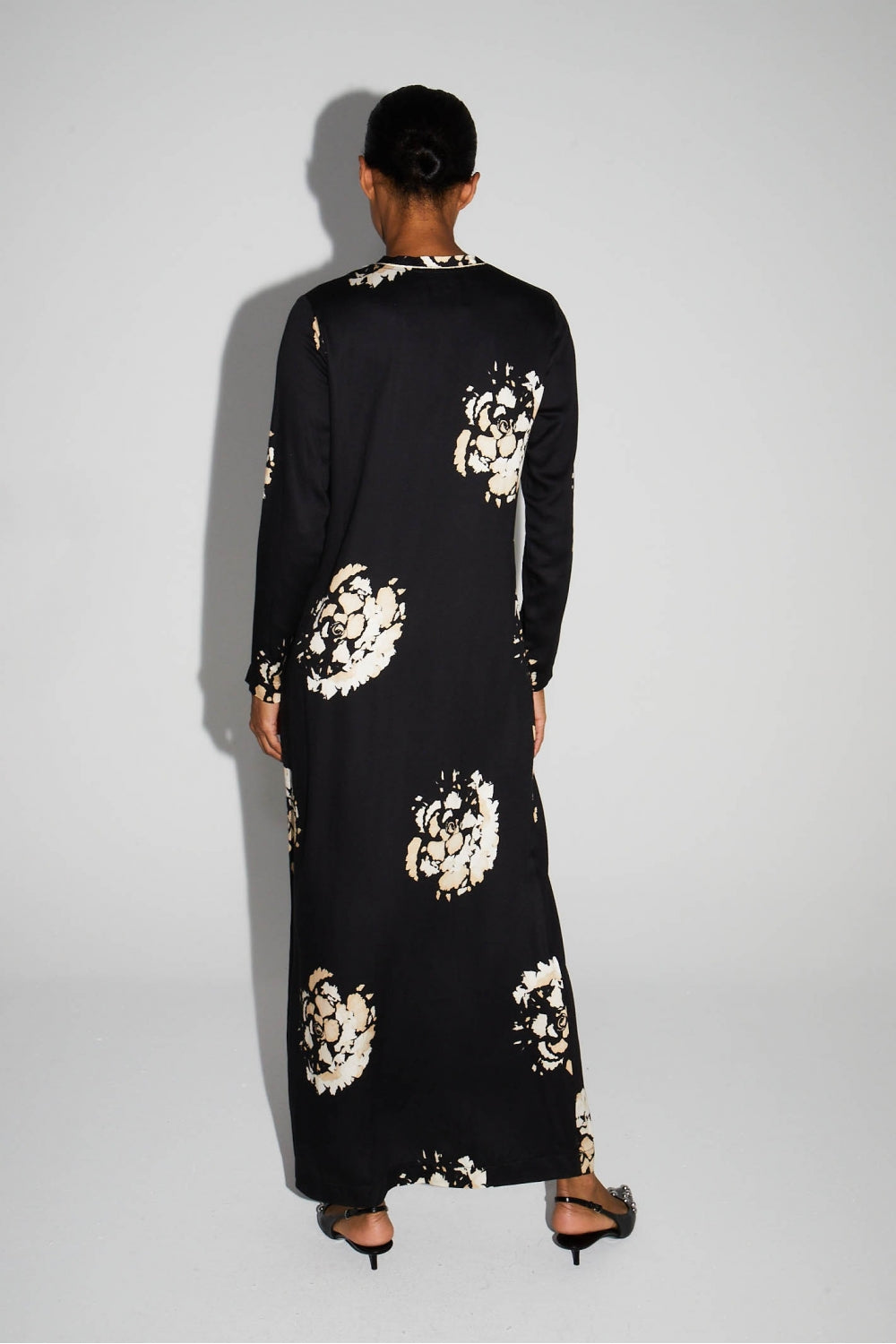 Maxi Dress Maxi Beige Flower