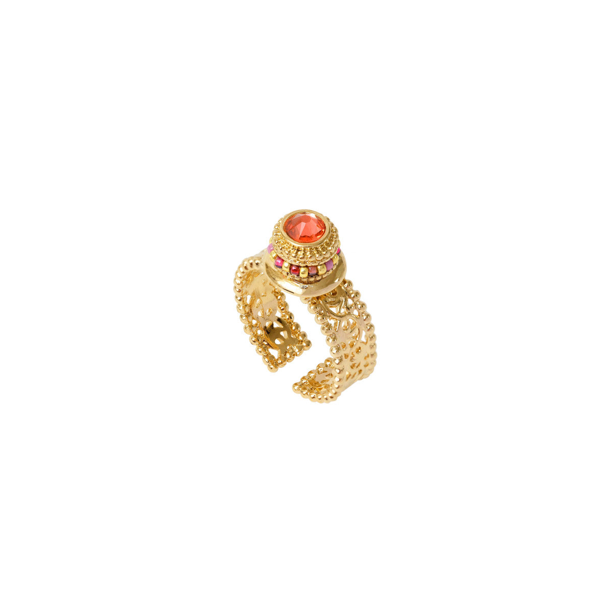 Anillo Ajustable Tiki - Rosa Terracota