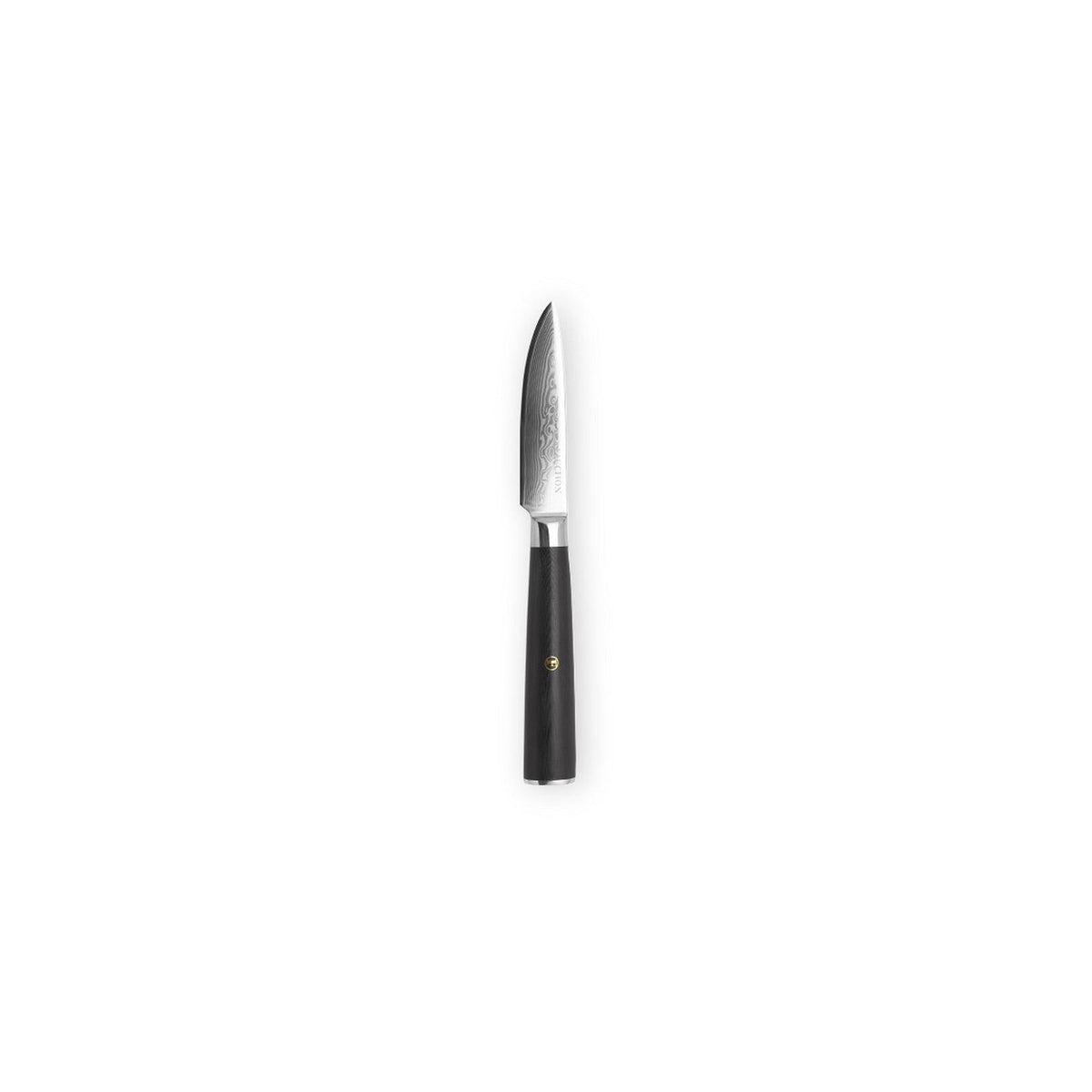 Damasco - Fauchon - Cuchillo para verduras con funda protectora - 20,5 cm - Negro