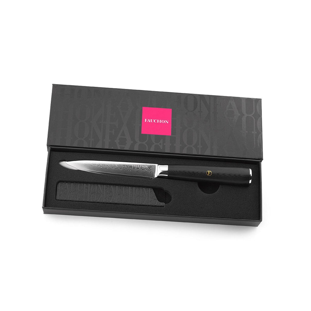 Damas - Fauchon - Couteau Utilitaire Avec Étui De Protection - 23Cm - Noir