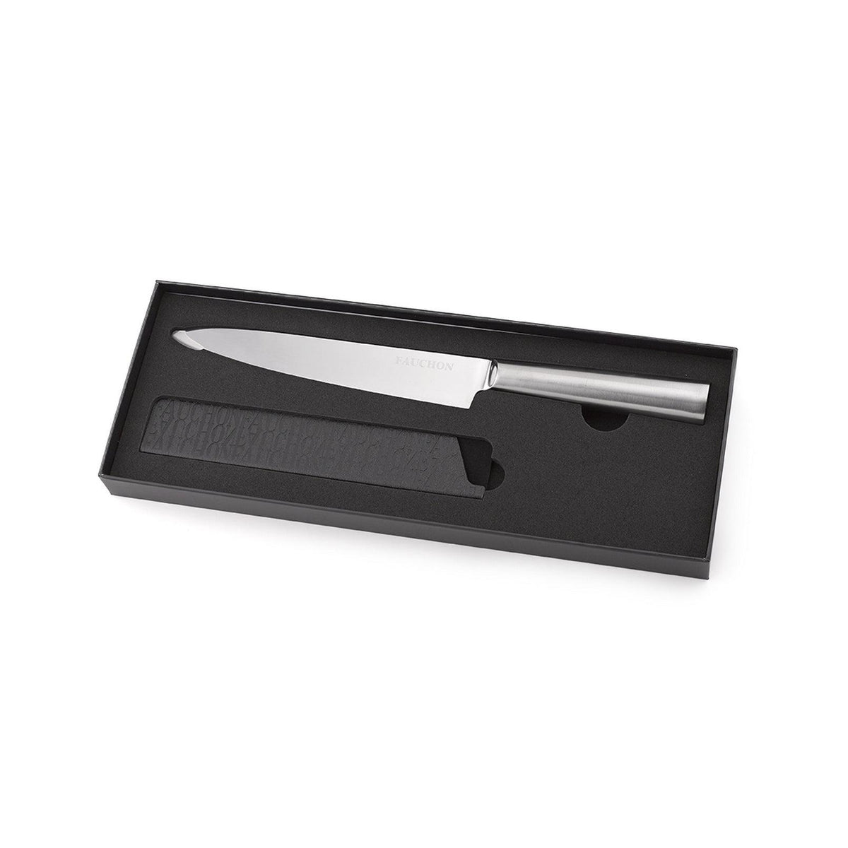 Fauchon - Cuchillo Para Trinchar 32,5 Cm Espejo Con Funda Protectora - Acero Inoxidable