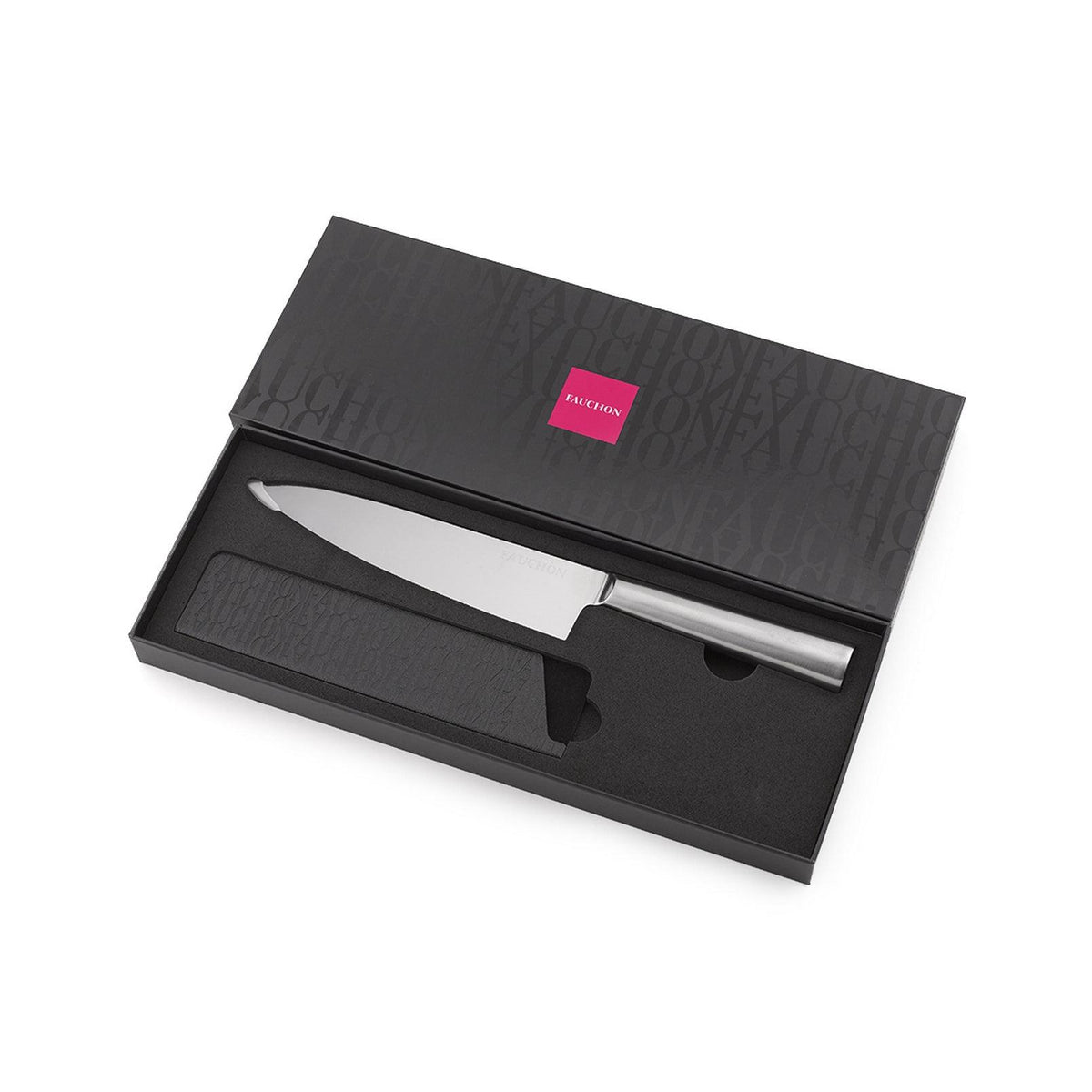 Fauchon - Couteau Chef Miroir Avec Étui De Protection - Inox