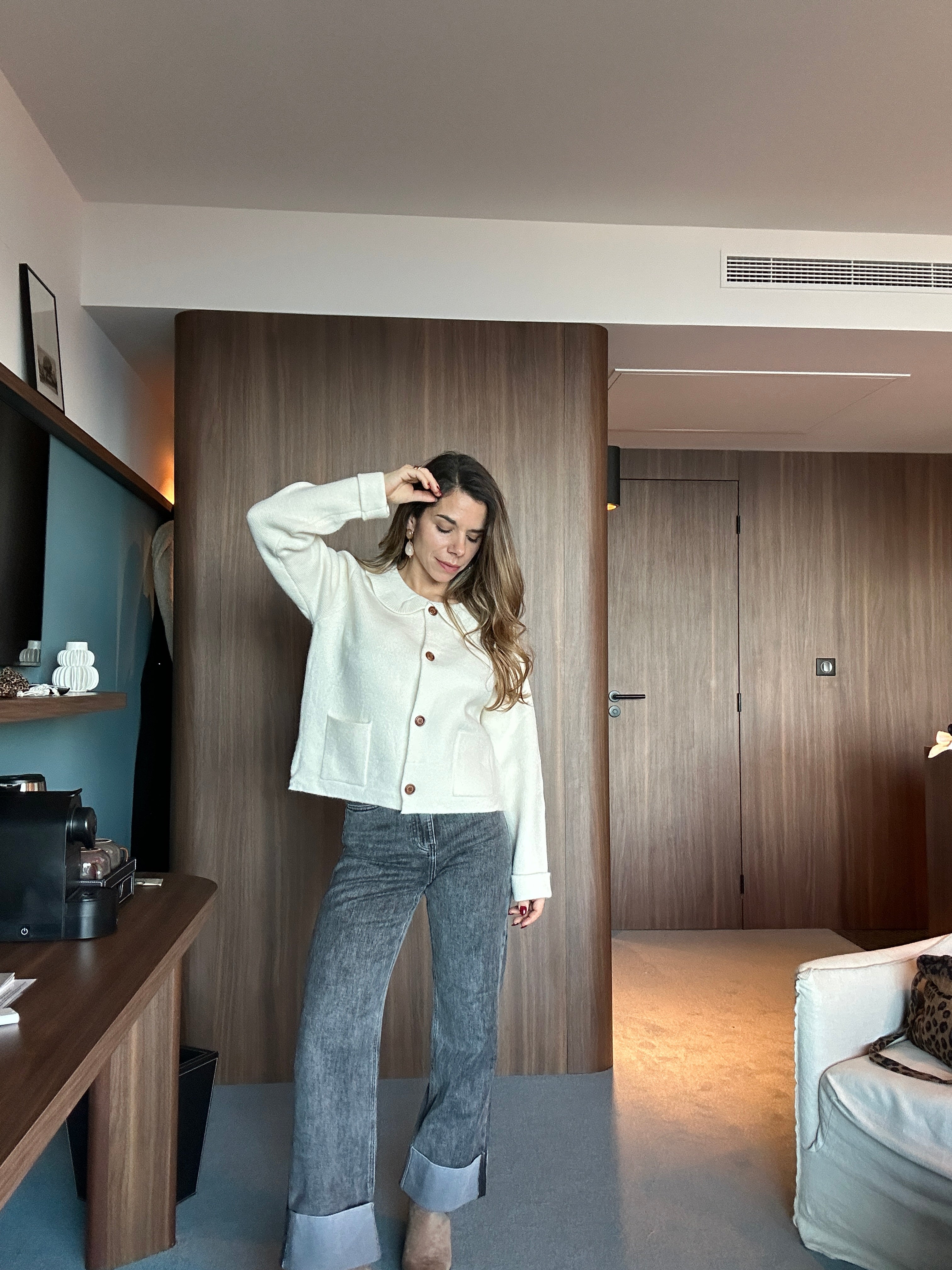 Gloria Cardigan Ecru