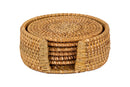 Coaster Rattan - ⌀10cm - Set De 6 In Round Holder - Naturel