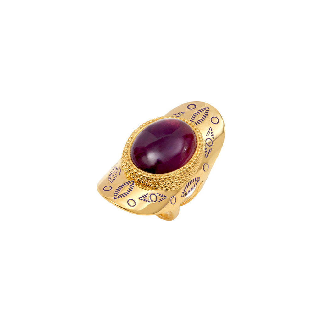 Arizona Dream Wide Adjustable Ring – Purple