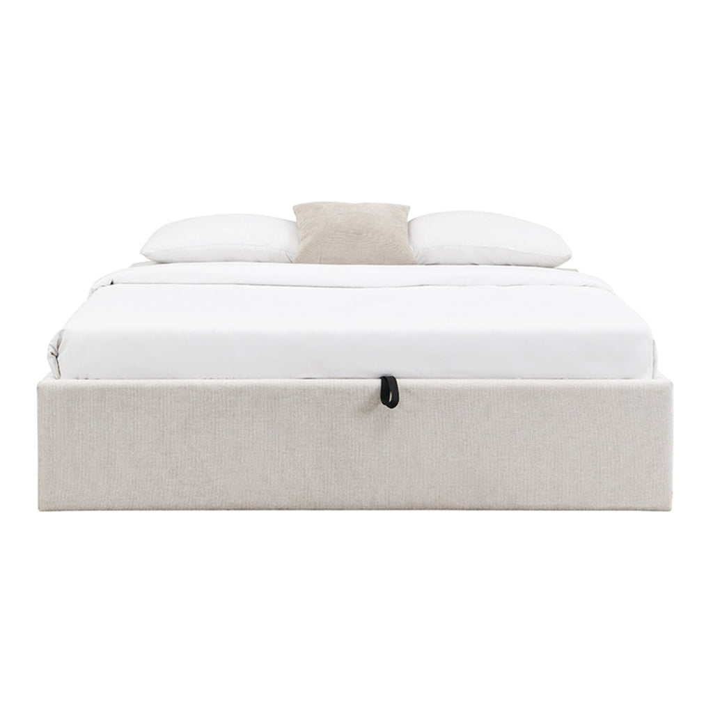 Alix - Cama con almacenaje - Tela jaspeada
