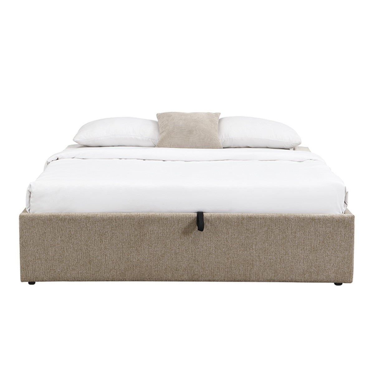 Alix - Cama con almacenaje - Tela jaspeada