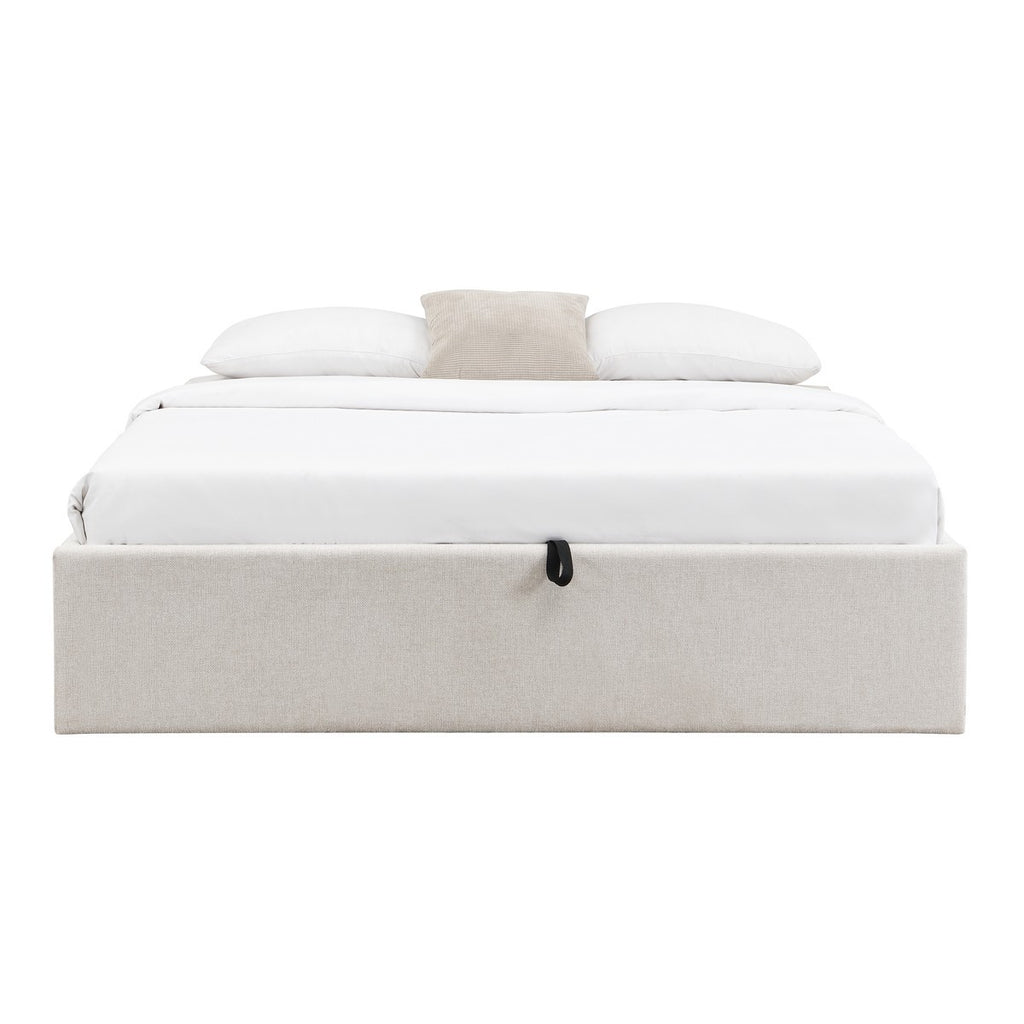 Zia - Cama con almacenaje - Tela jaspeada