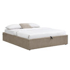 Zia - Cama con almacenaje - Tela jaspeada