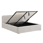 Lior - Cama contenedor - Tela - Beige