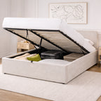 Lior - Cama contenedor - Tela - Beige