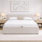Lior - Cama contenedor - Tela - Beige