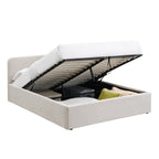 Lior - Cama contenedor - Tela - Beige