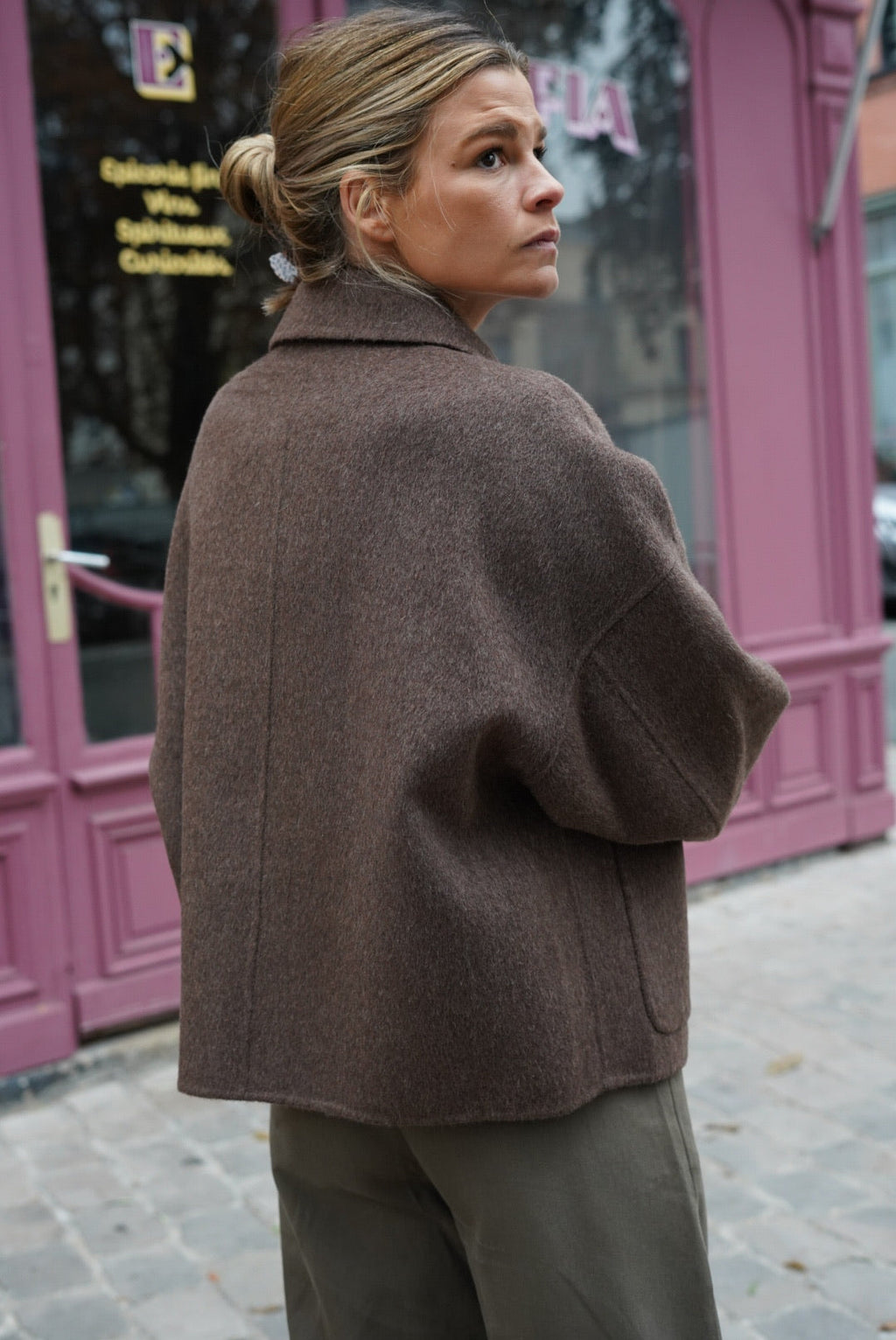 Elsa Wool Jacket Brown