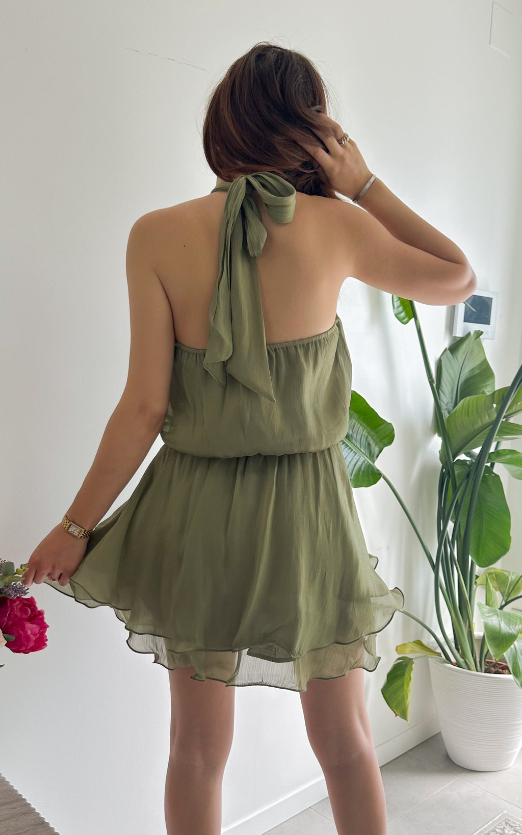 Vestido Volantes Alberobello - Verde