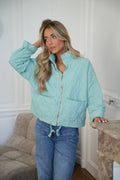 Water Green Tressia - Zipped Jacket