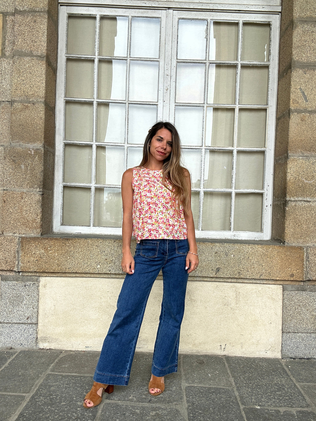 Top fleuri Paola