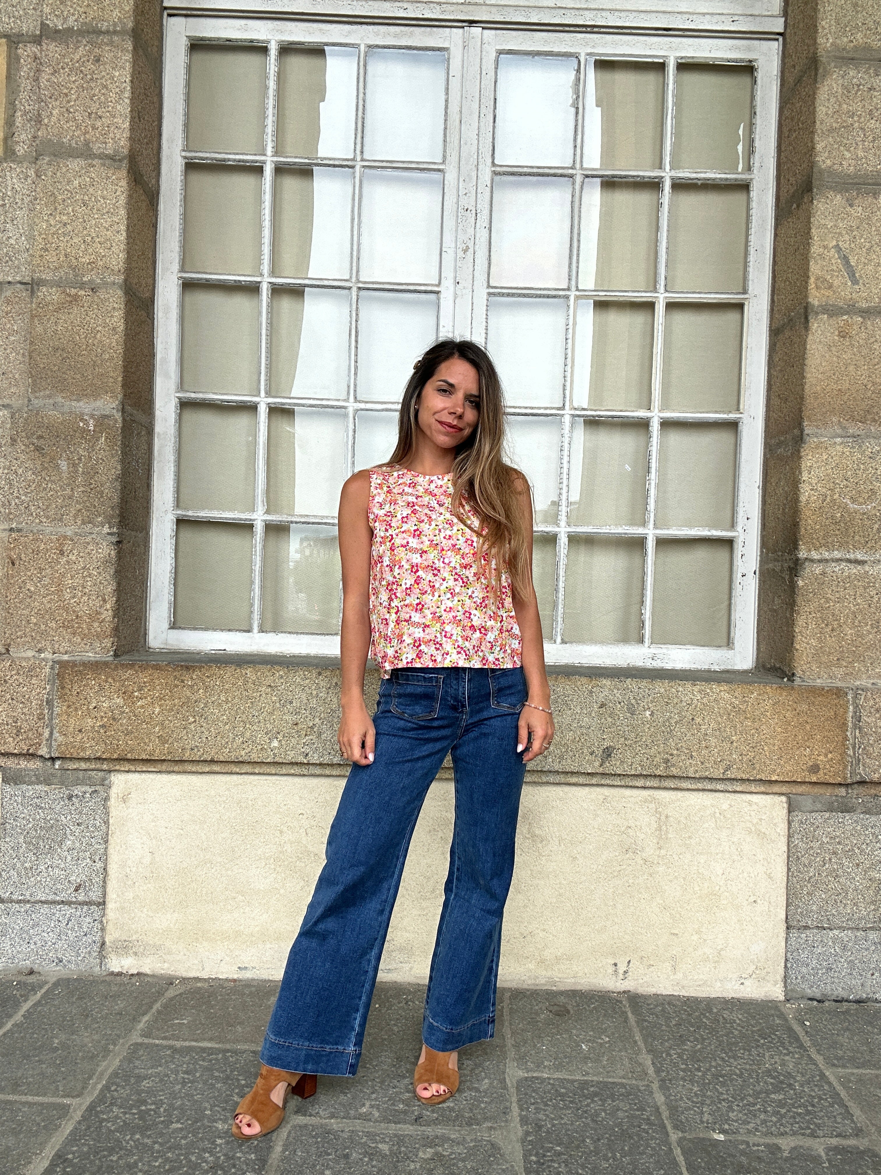 Top fleuri Paola