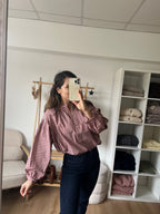 Blouse Vichy Rouge Clothilde
