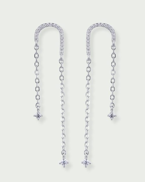Boucles D’Oreilles Céleste - Blanc