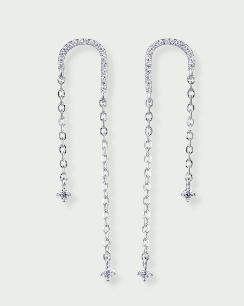 Boucles D’Oreilles Céleste - Blanc