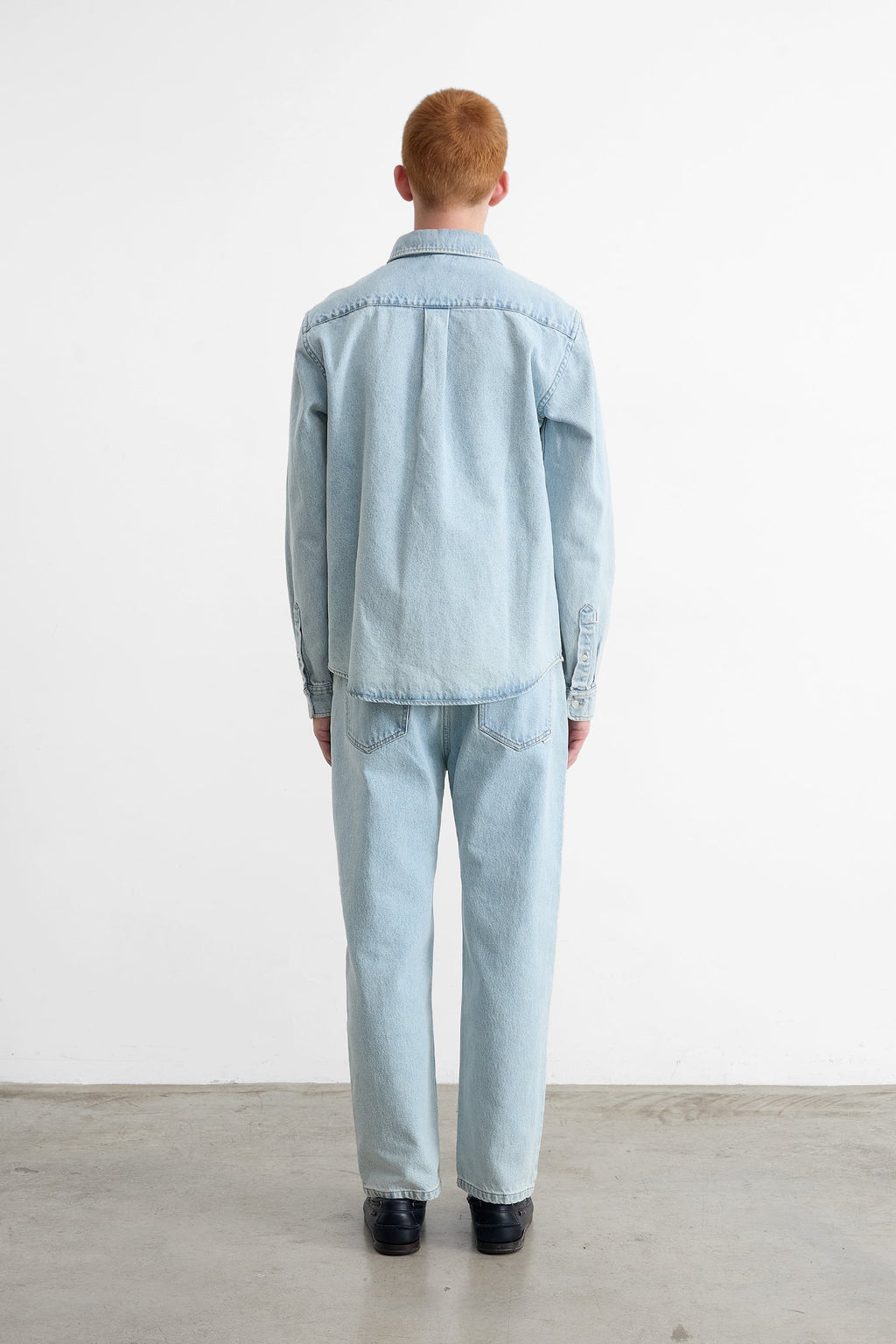 T-Shirt Duck Patch Denim Bleach