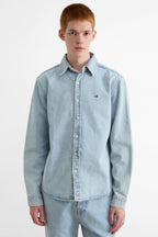 T-Shirt Duck Patch Denim Bleach