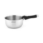 Fauchon - 3 casseruole con manico rimovibile in acciaio inox 18/8, per induzione - 16/18/20 cm - Argento