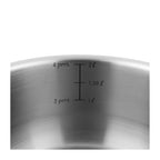 Fauchon - 3 casseruole con manico rimovibile in acciaio inox 18/8, per induzione - 16/18/20 cm - Argento