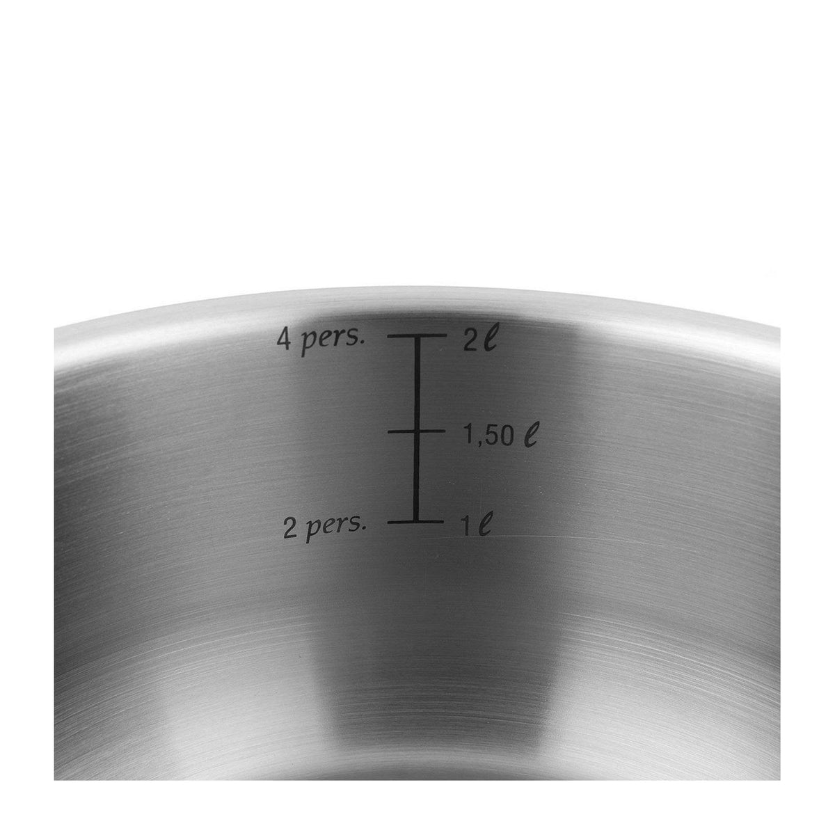 Fauchon - 3 casseruole con manico rimovibile in acciaio inox 18/8, per induzione - 16/18/20 cm - Argento