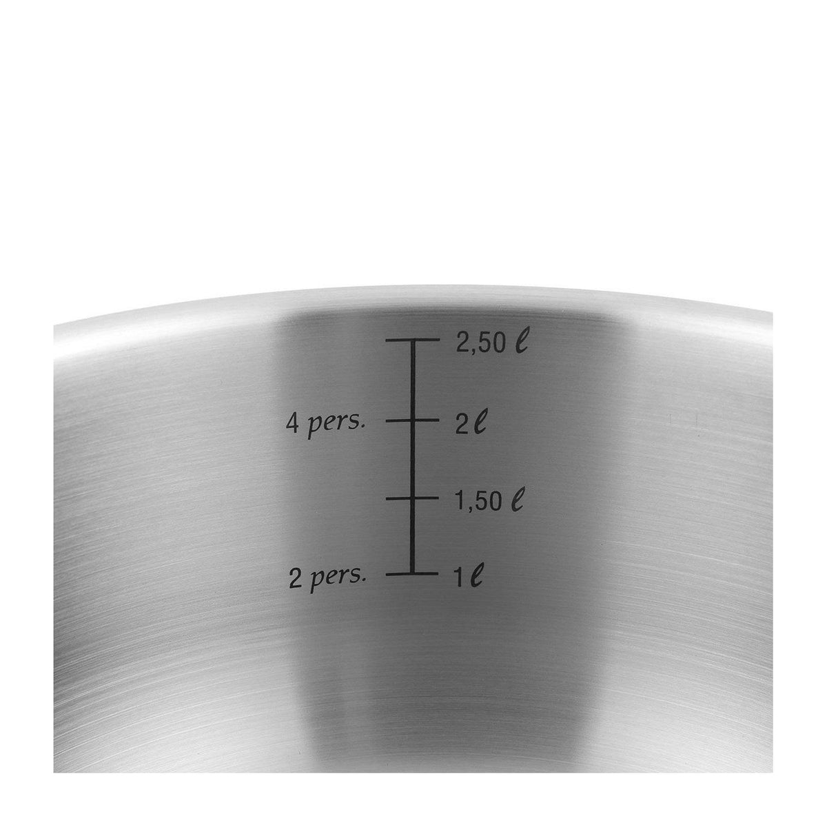 Fauchon - 7-Piece Induction Cookware Set with Detachable Handles, 18/8 Stainless Steel - Silver
