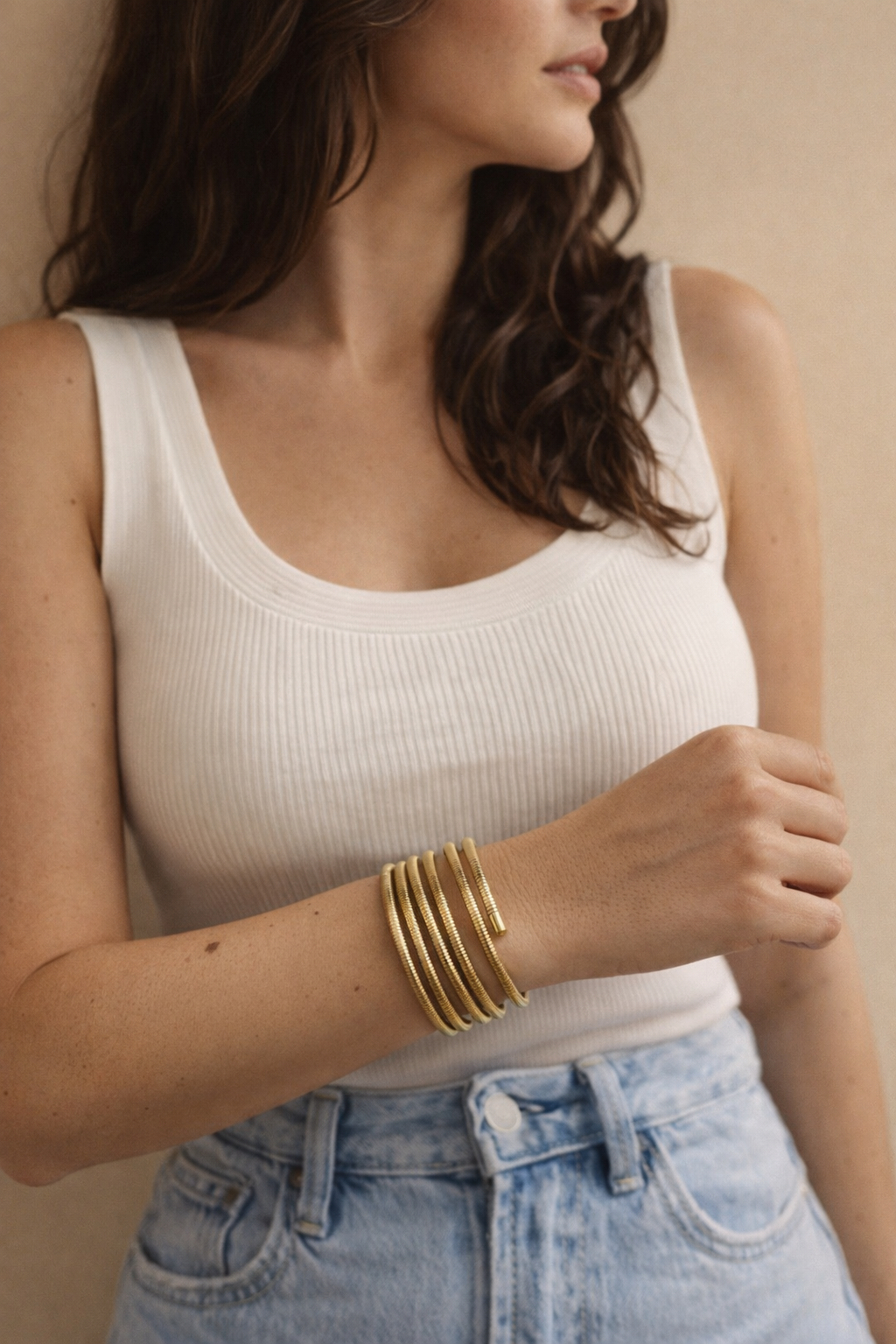 Bracelet Allone - Bracelet Multitours - Doré Ou Argent