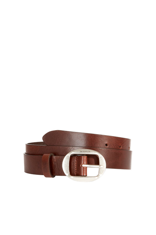 The Kooples - Ceinture En Cuir Marron - Homme