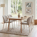 Lot De 2 Chaises En Tissu Beige Chiné - Ambre