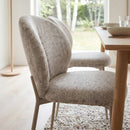 Lot De 2 Chaises En Tissu Beige Chiné - Ambre