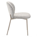 Lot De 2 Chaises En Tissu Beige Chiné - Ambre